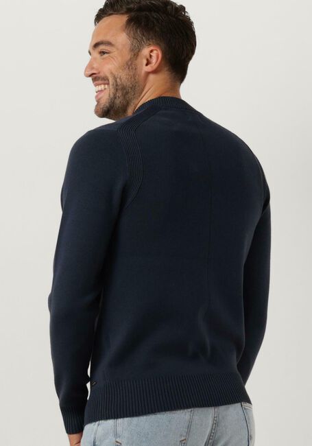 Blaue DSTREZZED Pullover FELL MOCK NECK - large