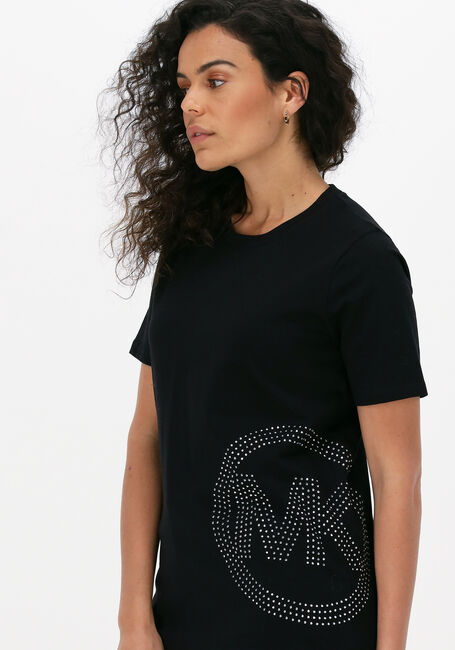 Schwarze MICHAEL KORS T-shirt STUDDED CHARM CLASSIC T - large