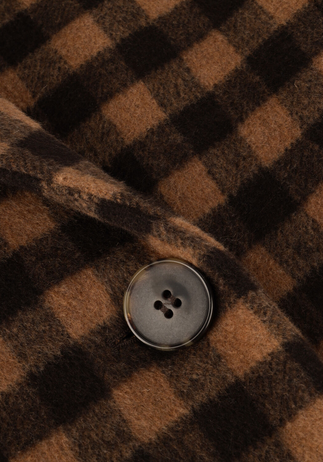 Braune SELECTED WOMEN M&auml;ntel NEW ELEMENT WOOL COAT B - large