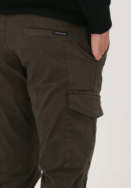 Grüne CALVIN KLEIN Cargohosen SKINNY WASHED CARGO PANT - large