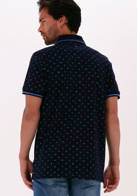 Dunkelblau PME LEGEND Polo-Shirt SHORT SLEEVE POLO FINE PIQUE ALL OVER PRINT - large