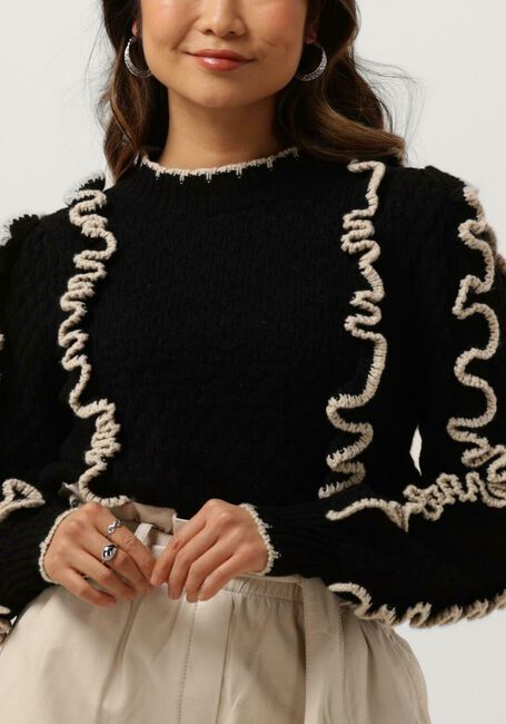 Schwarze OBJECT Pullover OBJYAA L/S KNIT PULLOVER 131 - large