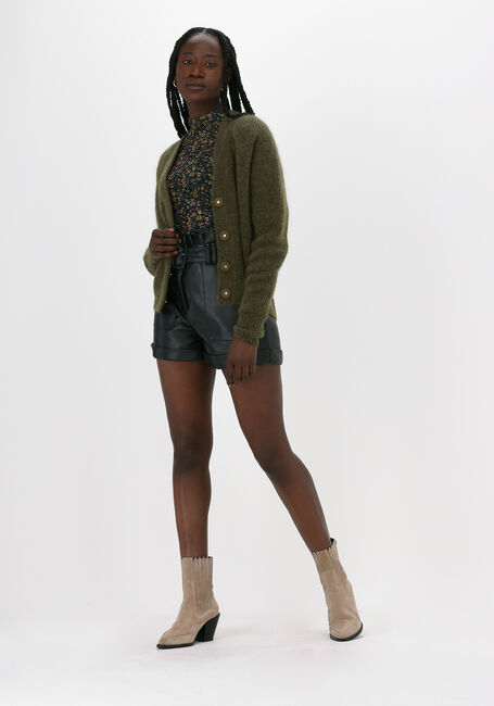 Dunkelgr&uuml;n SECOND FEMALE Spencer BROOKY KNIT BOXY CARDIGAN - large