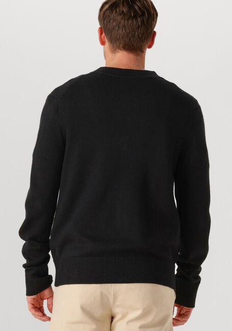 Schwarze SELECTED MEN Strickjacke SLHTRAY LS MERINO CHUNKY V-NECK CARDIGAN - large