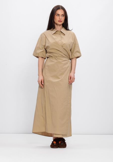 Braune SECOND FEMALE Midikleid RHYE DRESS - large