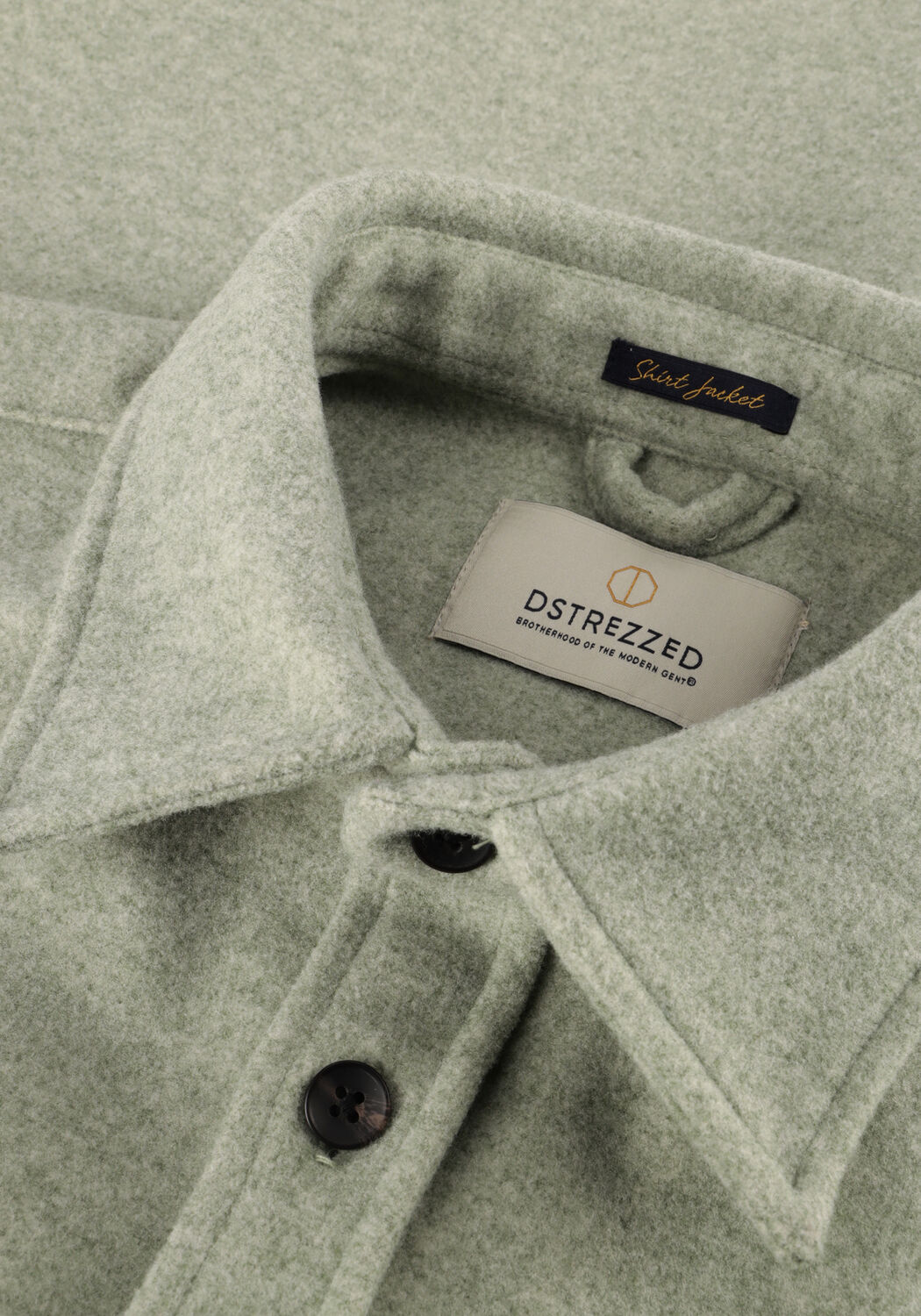 Gr&uuml;ne DSTREZZED Overshirt ULRIK OVERSHIRT - large