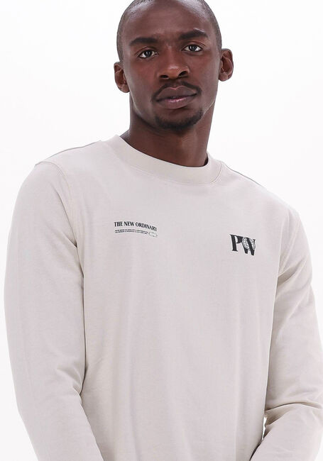 Nicht-gerade weiss PUREWHITE Polos & T-Shirts CREWNECK JERSEY LONG SLEEVE WITH GRAPHIC PRINTS - large