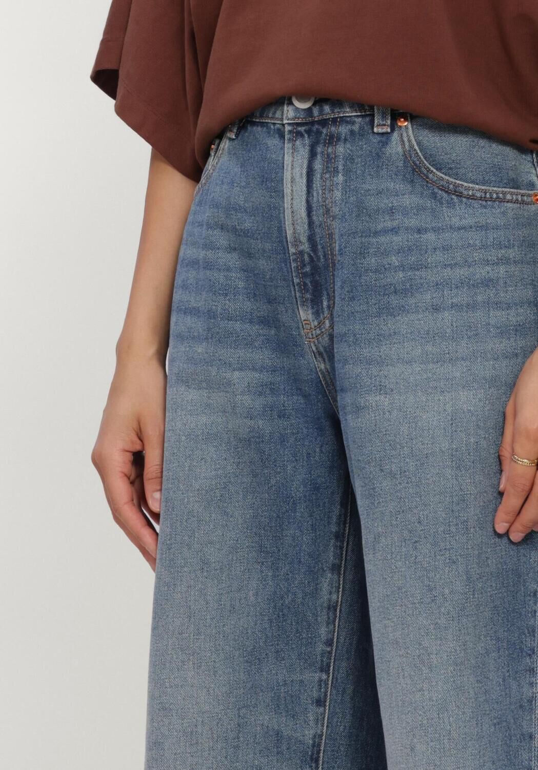 Blaue CATWALK JUNKIE Wide jeans SUPER BARREL FIT JEANS - large