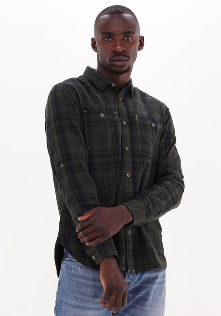 Dunkelgrün SCOTCH & SODA Casual-Oberhemd REGULAR-FIT CHECKED FLANNEL SHIRT - large