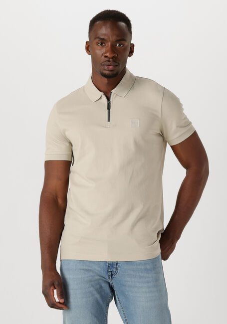 Beige BOSS ORANGE Polo-Shirt PASSERZIP - large