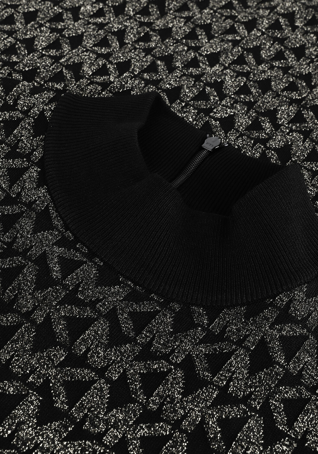 Schwarze MICHAEL KORS Minikleid METALLIC MK DOT MINI DRS - large