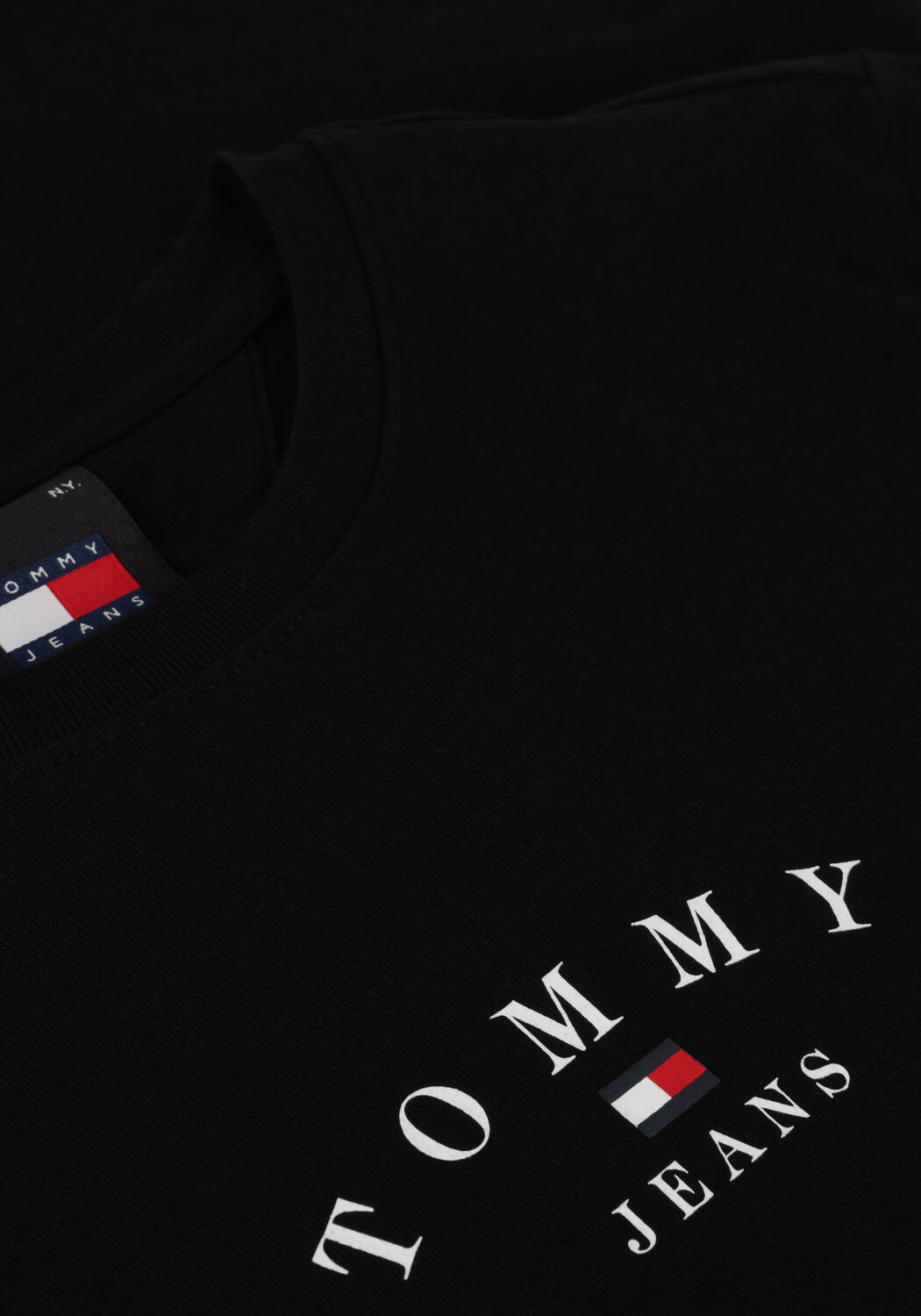 Schwarze TOMMY JEANS T-shirt TJW SLIM ESSENTIAL LOGO - large