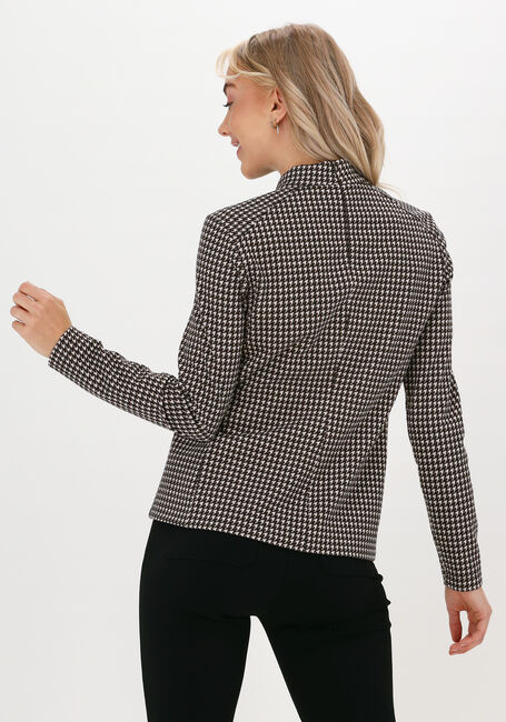 Braune VANILIA Langarmshirts PIUED DE POULE TOP - large