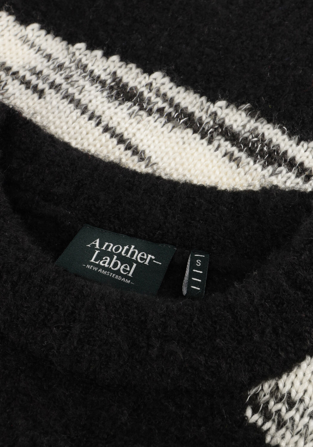 Schwarze ANOTHER LABEL Pullover BRISSA KNITTED PULL L/S - large