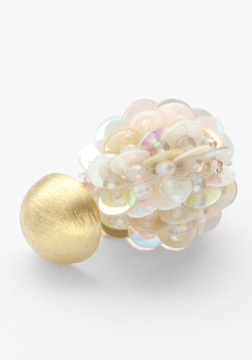 Goldfarbig LOTT. GIOIELLI Ohrringe FINE SEQUIN GLOBE S - large