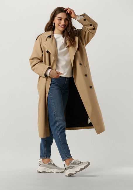 Weiße TOMMY JEANS Pullover TJW REG TONAL LINEAR CREW - large