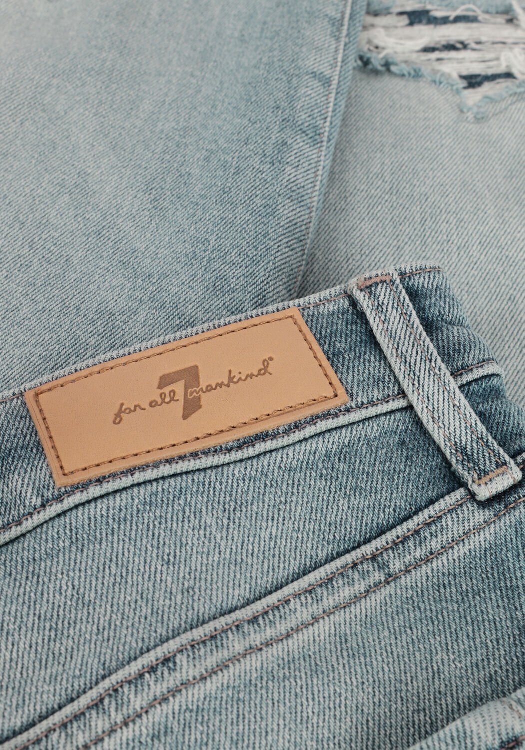 Blaue 7 FOR ALL MANKIND Straight leg jeans ELLIE STRAIGHT LUXE VINTAGE ELEVATED BESPOKE - large