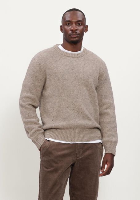 Beige SELECTED MEN Pullover SLHCODY LS KNIT CREW NECK - large