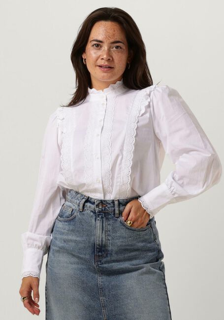 Weiße CO'COUTURE Bluse ALVA ANGLAISE CUFF SHIRT - large
