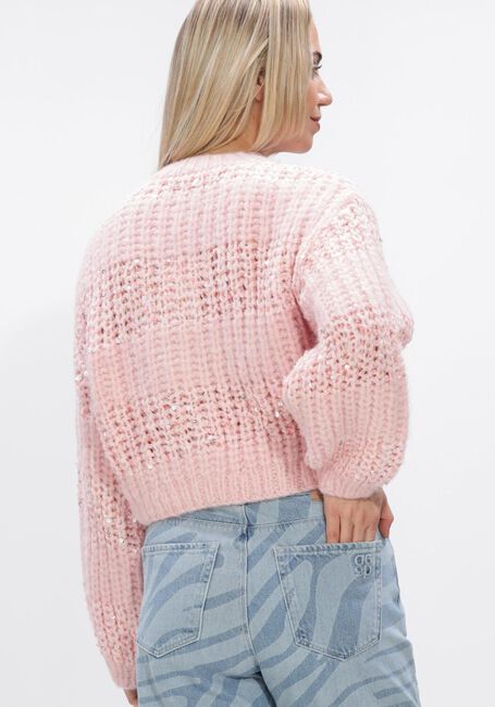 Hell-Pink DANTE6 Strickjacke JUNA STRIPE CARDIGAN - large