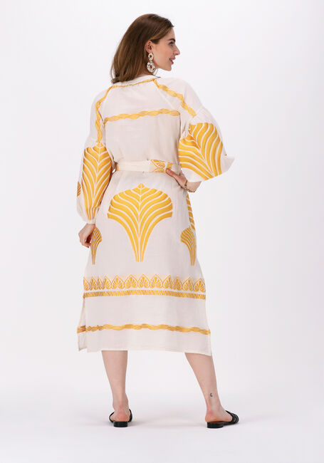 Gelbe NEMA Midikleid MARLENE - large