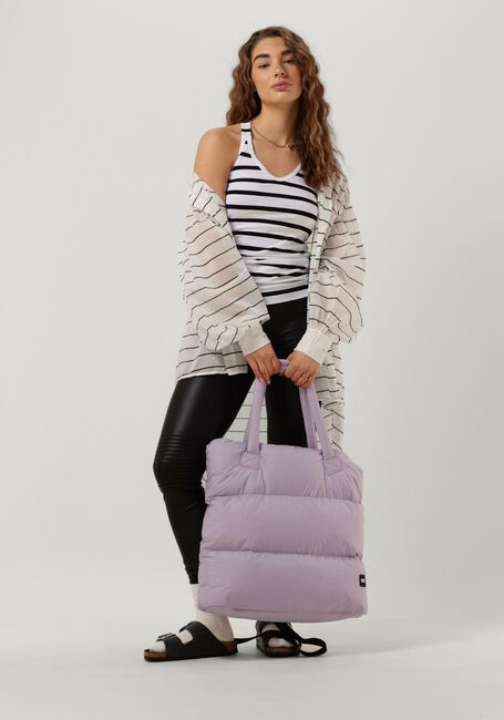 Weiße 10DAYS Top THE WRAPPER STRIPE - large