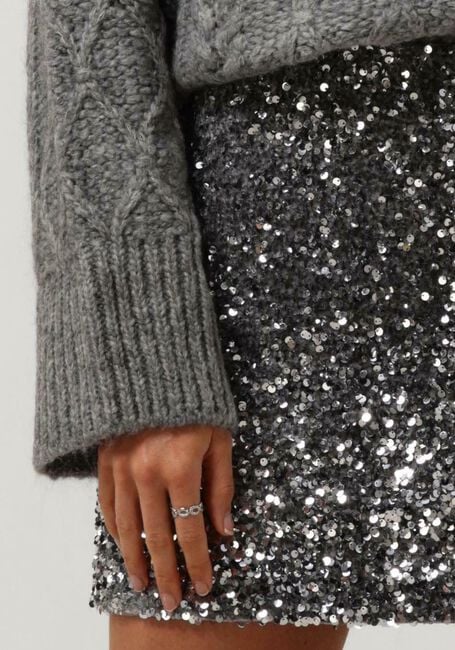 Silberne SECOND FEMALE Minirock SHIMMER MINI SKIRT - large