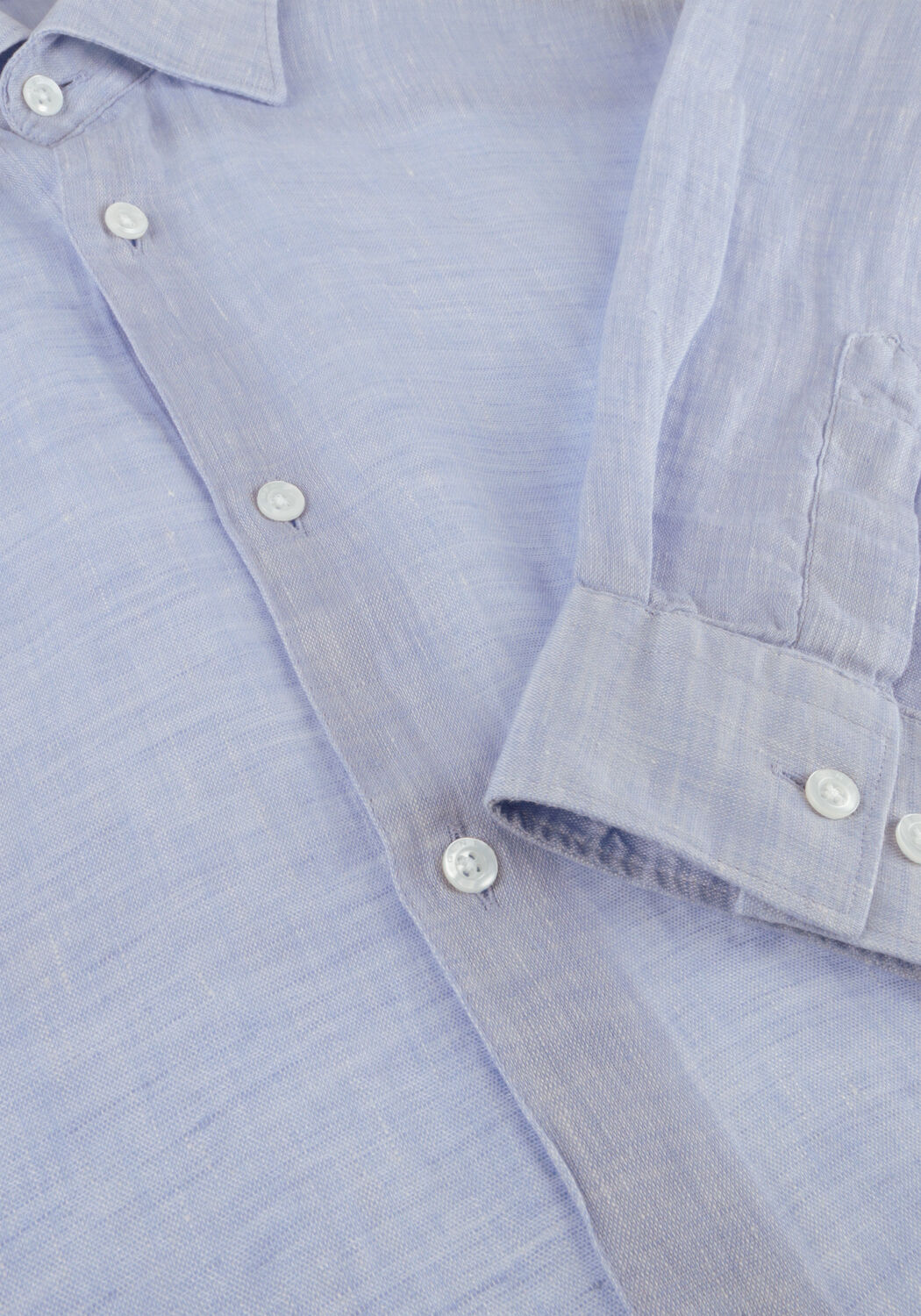 Hellblau GENTI Casual-Oberhemd LINNEN S7054-1120 - large