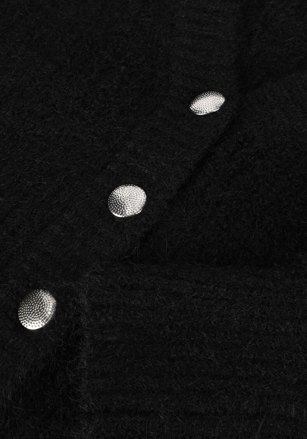 Schwarze CO'COUTURE Strickjacke CORELIE BUTTON KNIT - large