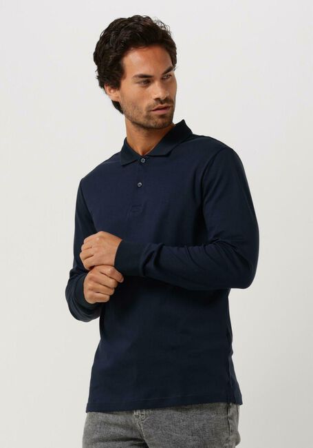 Dunkelblau CALVIN KLEIN Polo-Shirt SMOOTH COTTON SLIM LS POLO - large