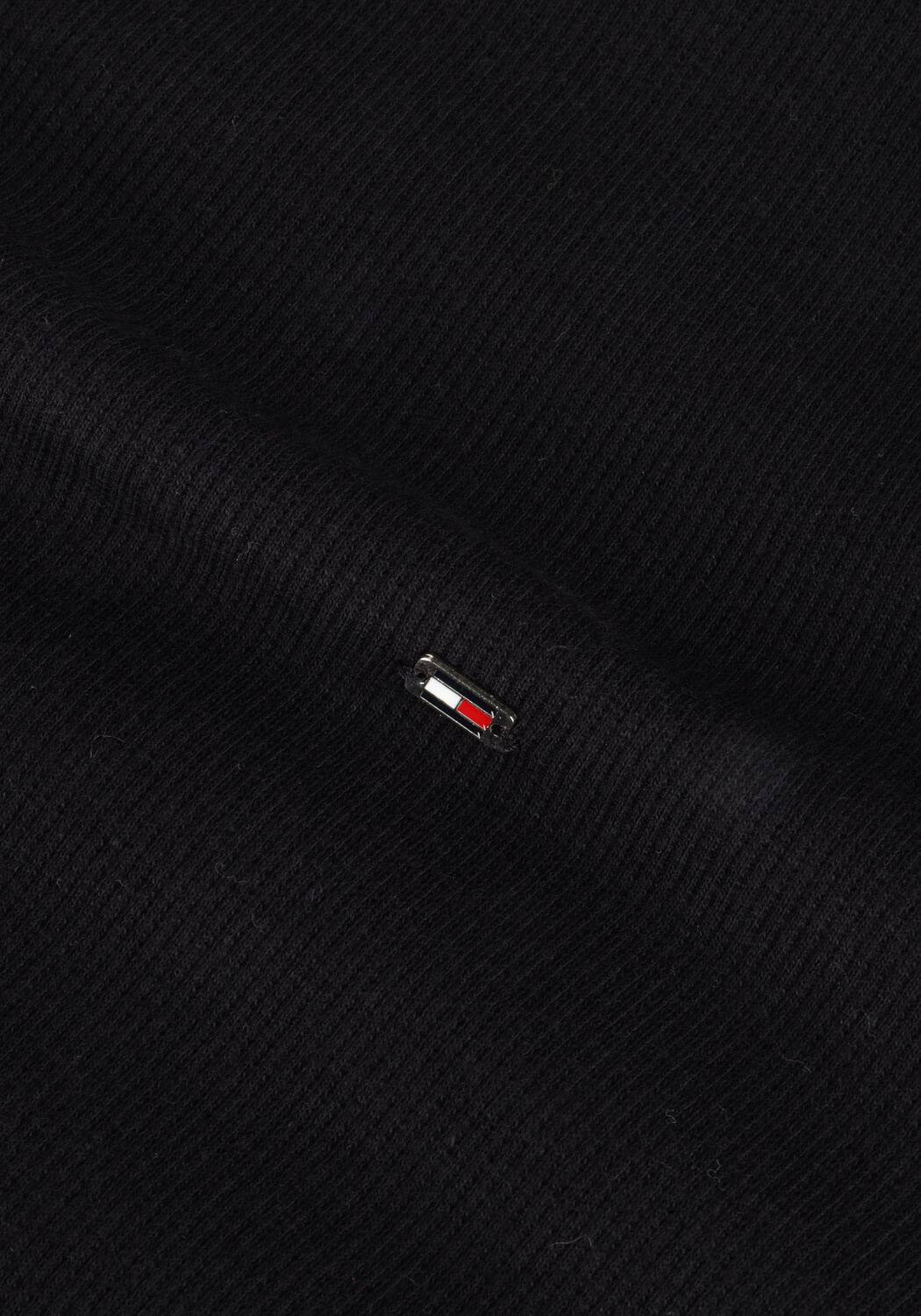Schwarze TOMMY HILFIGER Rollkragenpullover SLIM MODAL RIB ROLL-NK TOP - large