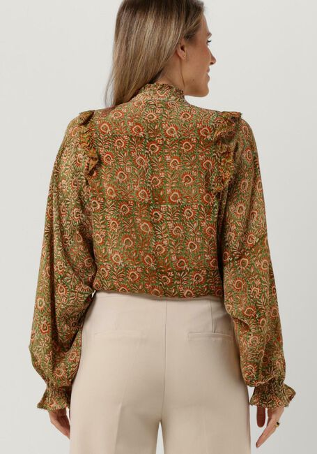 Dunkelgr&uuml;n SISSEL EDELBO Blusen JUANA SILK SHIRT - large