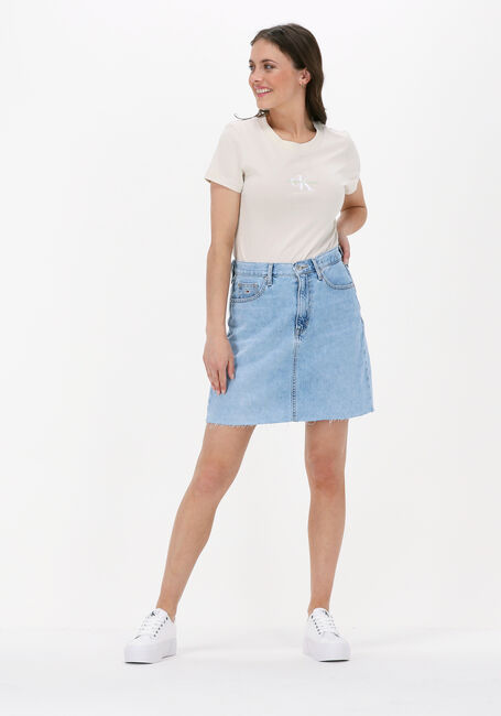 Nicht-gerade weiss CALVIN KLEIN T-shirt MONOGRAM SLIM TEE - large