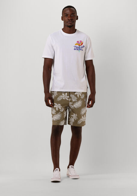 Khaki SCOTCH & SODA Kurze Hose SEASONAL RELAXED STRAIGHT - PRINTED POPLIN BERMUDA - large