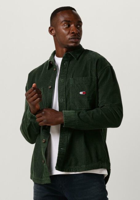 Grüne TOMMY JEANS Overshirt CASUAL CORDUROY OVERSHIRT - large