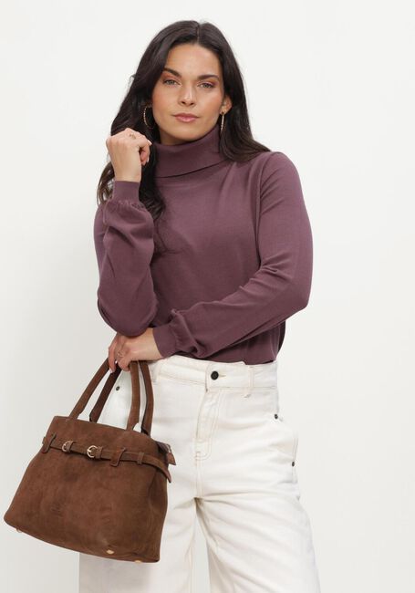 Bordeaux SILVIAN HEACH Pullover SWEATER TURTLENECK RECIK - large