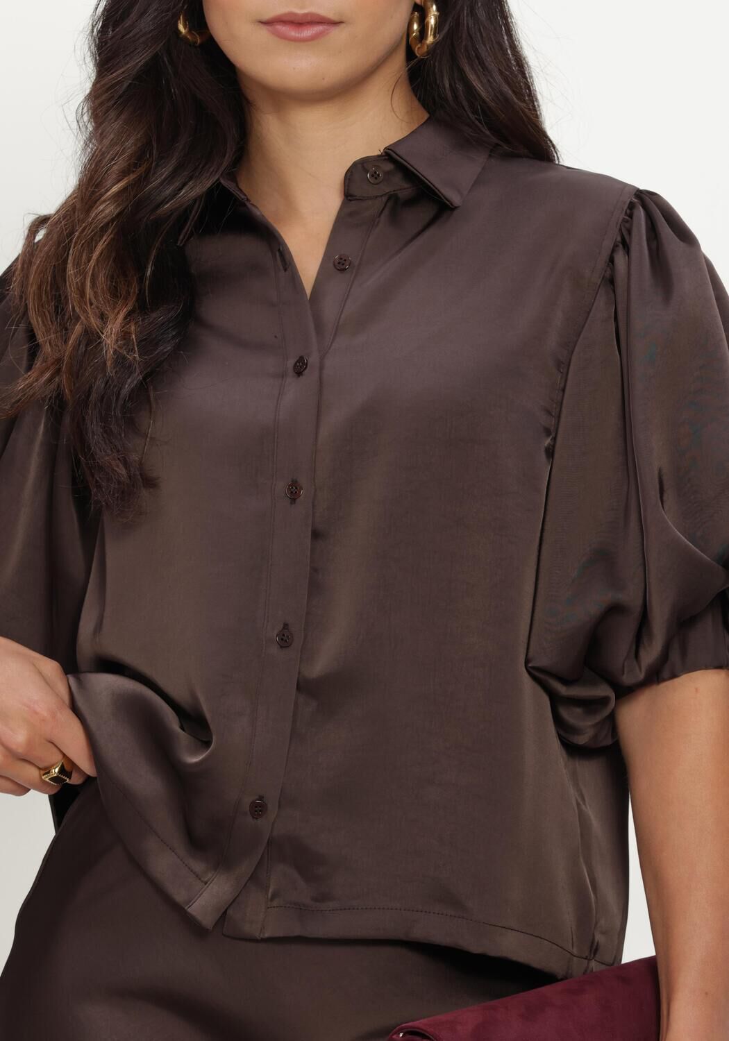 Braune NOTRE-V Blusen NV-INKA - large