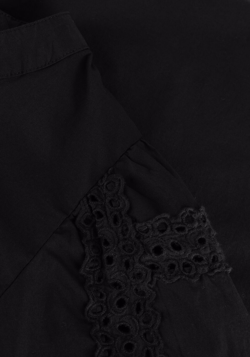Schwarze MSCH COPENHAGEN Blusen MSCHMARIBEL CENILLA 2/4 SHIRT - large
