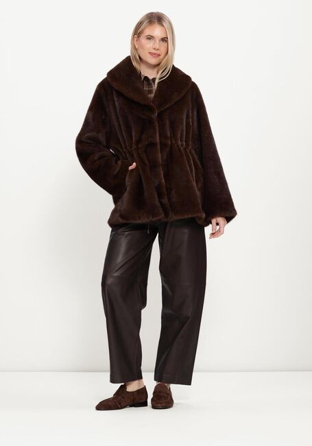 Braune IBANA Fake-Fur-Jack CYREN - large