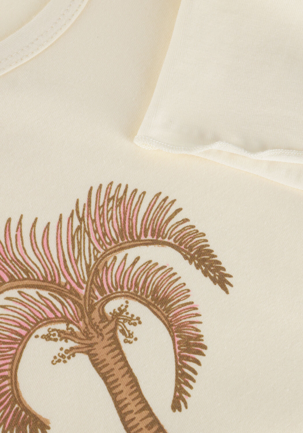 Ecru YOUR WISHES T-shirt JAZZ PALMTREE - large