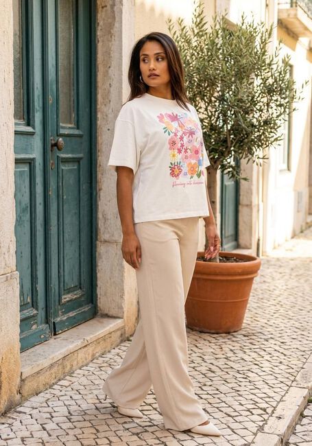 Ecru YDENCE T-shirt T-SHIRT BLOSSOM DAYS - large