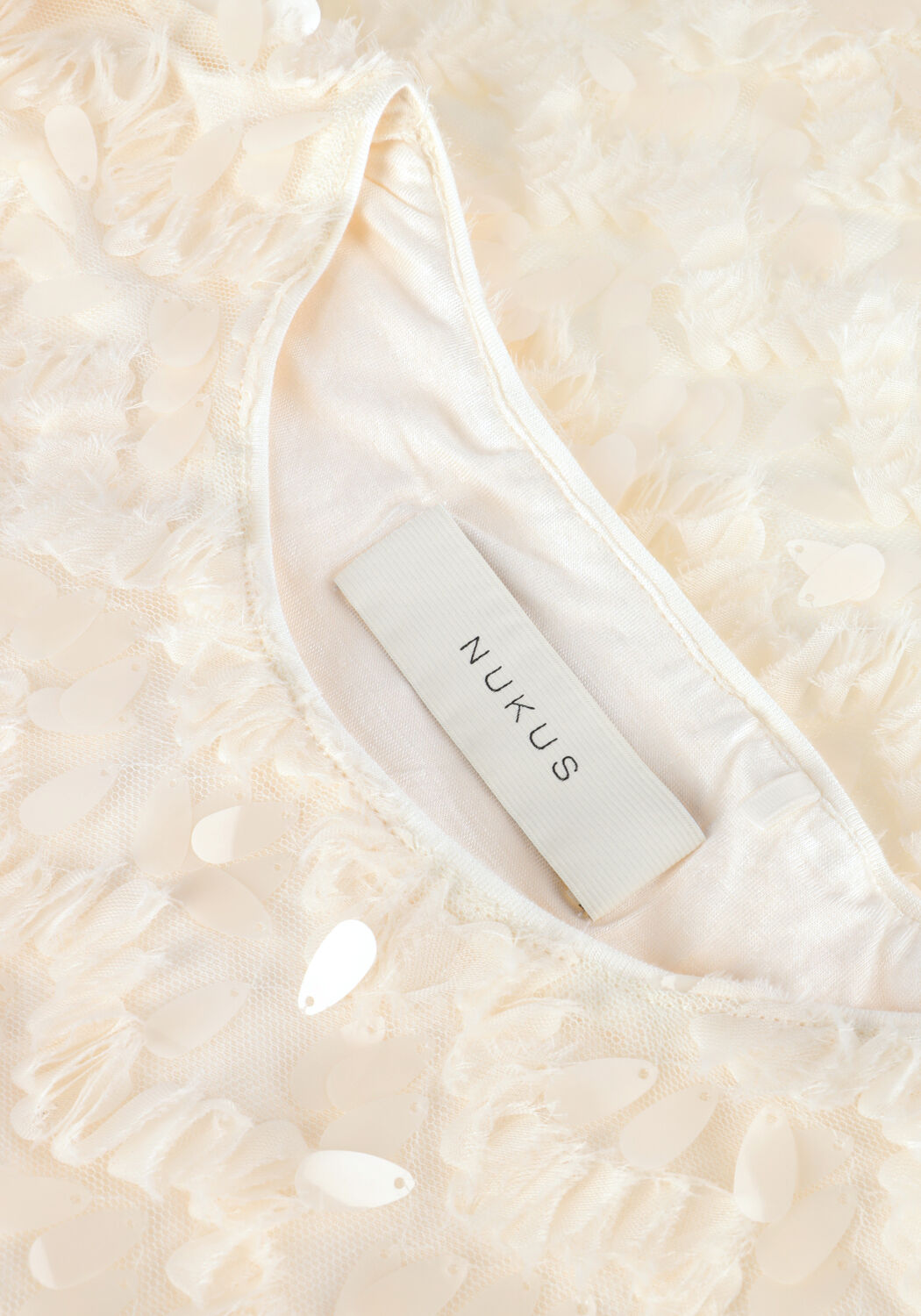 Ecru NUKUS Top ARIA TOP LACE - large