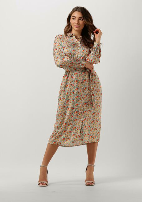 Sand OBJECT Midikleid JABIN L/S SHIRT DRESS 126 - large