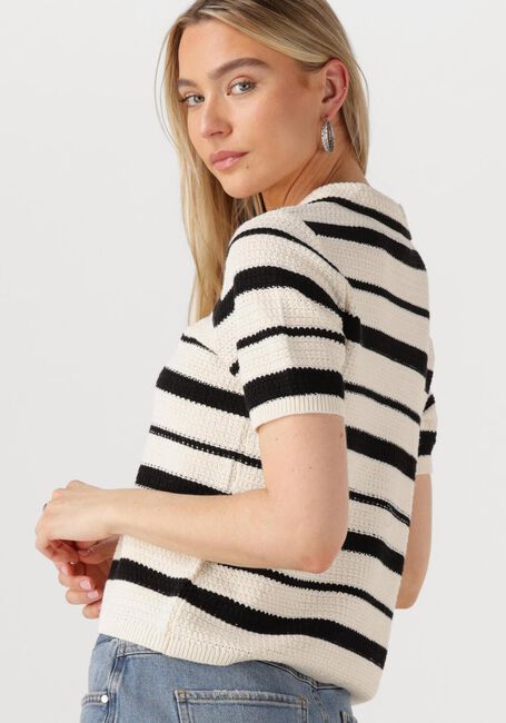 Mehrfarbige/Bunte ROUGE EDIT T-shirt ROUAGNES SS V-NECK KNIT TOP - large