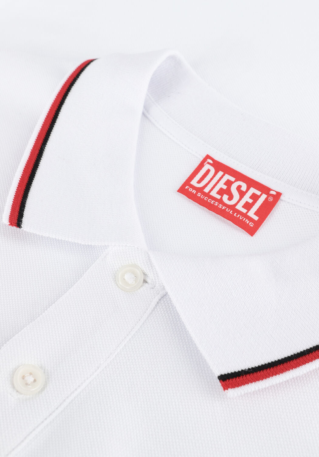 Wei&szlig;e DIESEL Polo-Shirt T-SMITH-D - large