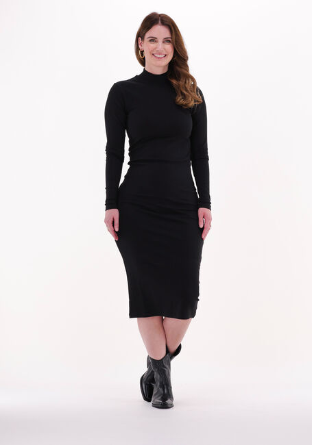 Schwarze MINIMUM Midikleid RESSY 9539 - large