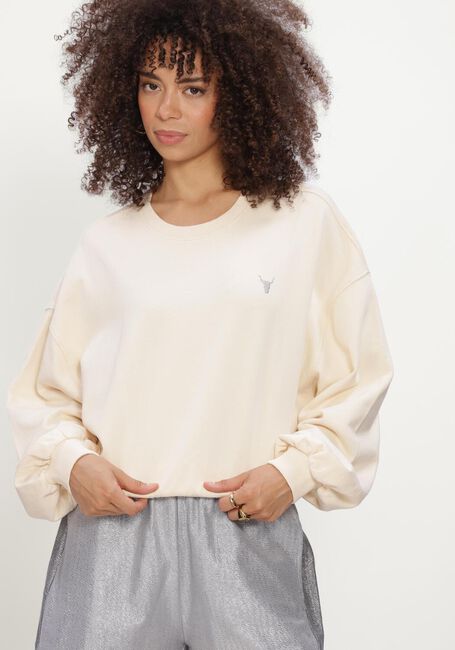 Creme ALIX THE LABEL Sweatshirt LADIES KNITTED OVERSIZED SWEATER - large