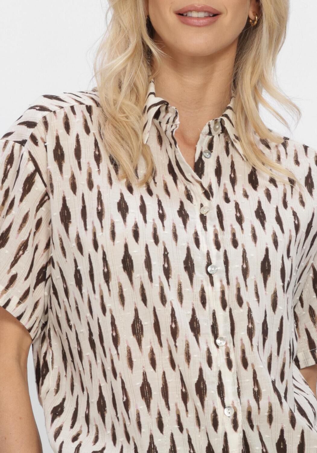 Nicht-gerade weiss NUKUS Blusen BRITT BLOUSE PRINT - large