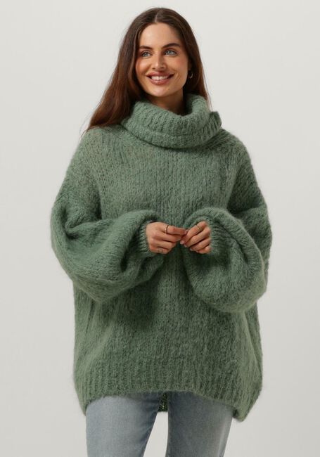 Grüne AMERICAN DREAMS Rollkragenpullover PEPPER ROLL NECK ALPACA PULLOVER - large