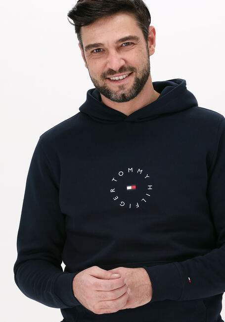 Dunkelblau TOMMY HILFIGER Sweatshirt ROUNDALL GRAPHIC HOODIE - large